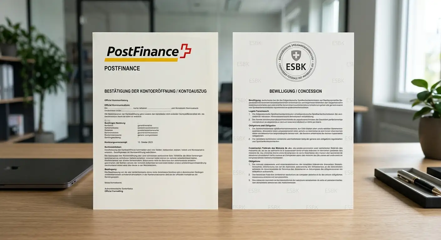 PostFinance-Logo mit Schweizer Flagge – Übersicht zur Casino-Zahlung in der Schweiz