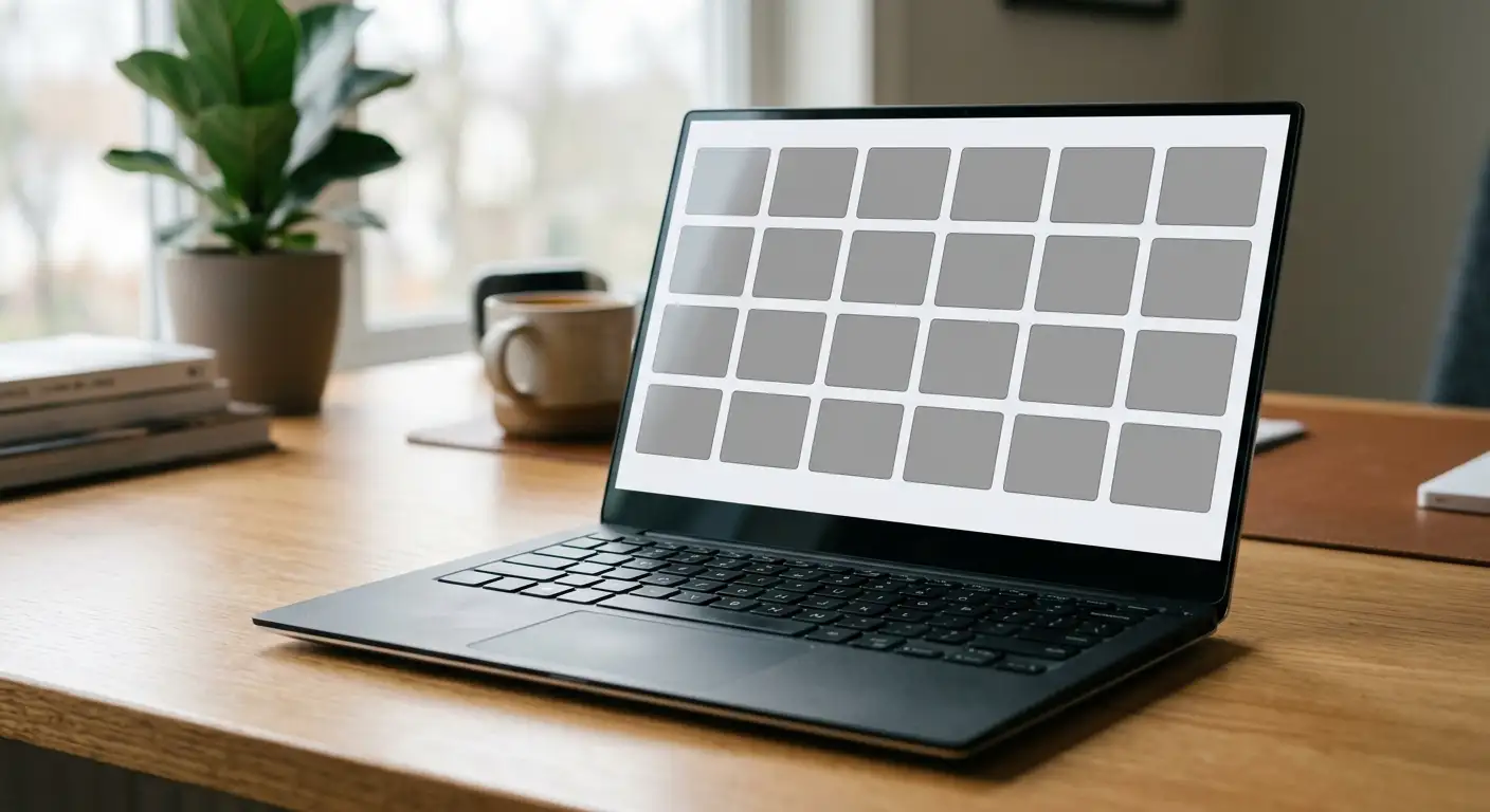 Laptop-Bildschirm mit einer Übersicht mehrerer Ethereum-Casino-Plattformen