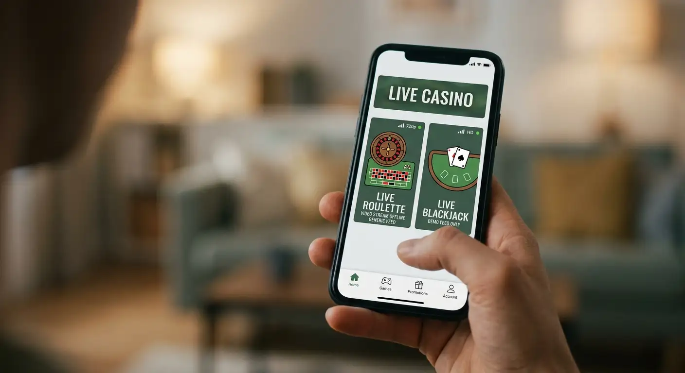 Live-Casino mit Roulette und Blackjack auf dem Handy