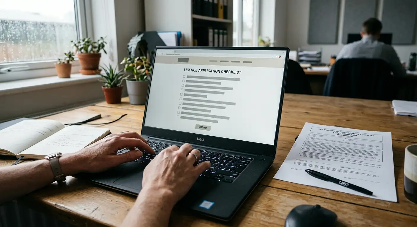 Lizenzstatus und Whitelist-Vergleich auf Bildschirm
