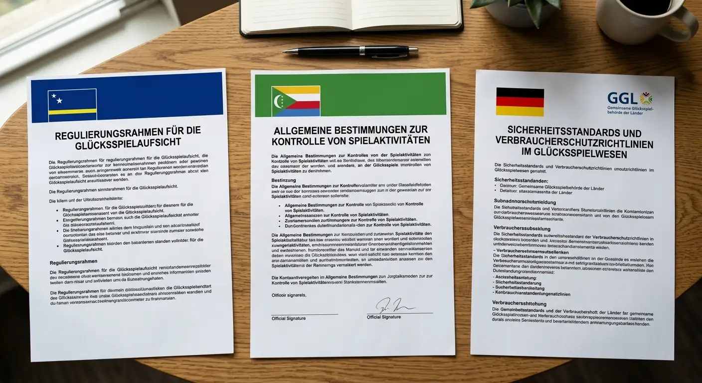 Curaçao- und Anjouan-Lizenz im Vergleich mit der deutschen GGL-Lizenz